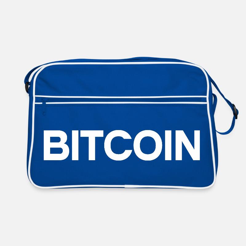 Bitcoin Statement – Minimal Typography Retro Bag