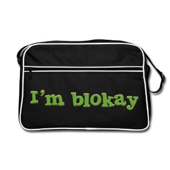 Je m’appelle blokay - Sac Retro - noir/blanc - Devant