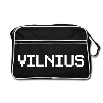 VILNIUS, Lituanie, Lituanie - Sac Retro - noir/blanc - Devant