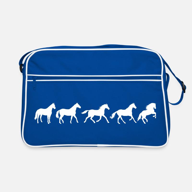 ! Evolution Pferd in Bewegung Retro Tasche