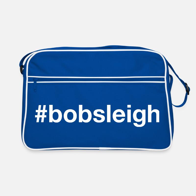 Bobsleigh Bobfahren Hashtag Retro Tasche