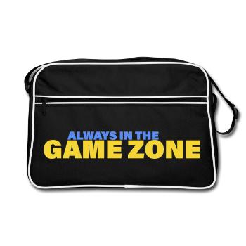 ZONE DE JEU - Sac Retro - noir/blanc - Devant