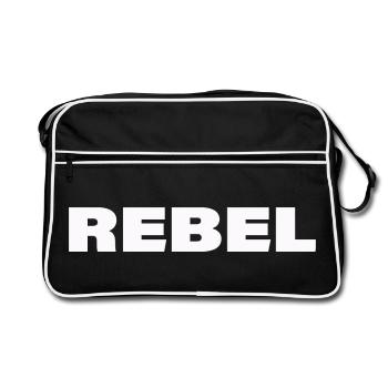 Rebel - Retro Bag - black/white - Front