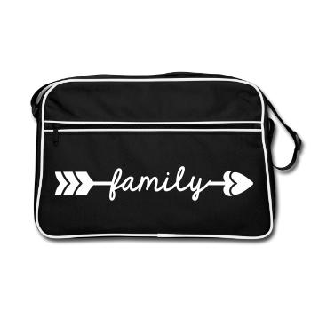Family - Sac Retro - noir/blanc - Devant