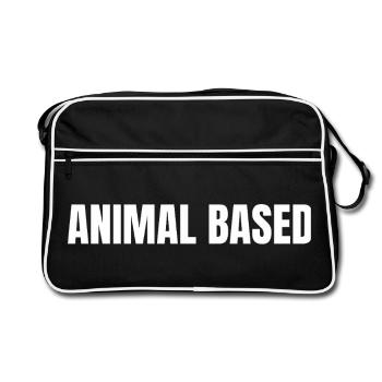 À BASE ANIMALE | Carnivore | Mode de vie ancestral - Sac Retro - noir/blanc - Devant