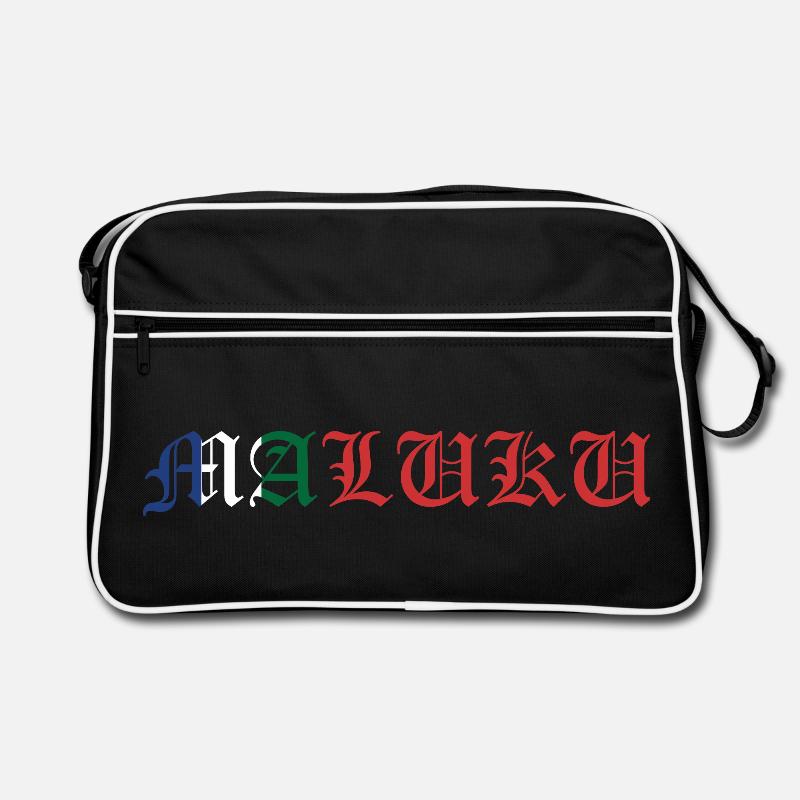 Maluku RMS - Retro Tasche - Schwarz/Weiß