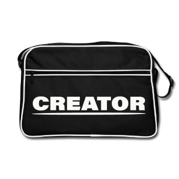 CREATOR - Retro Bag - black/white - Front