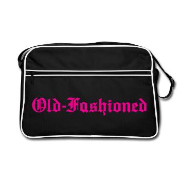 À L’ANCIENNE - Sac Retro - noir/blanc - Devant