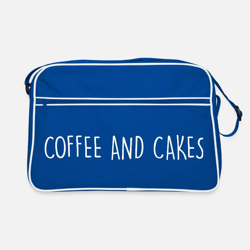 COFFEE AND CAKES Kaffee und Kuchen Retro Tasche