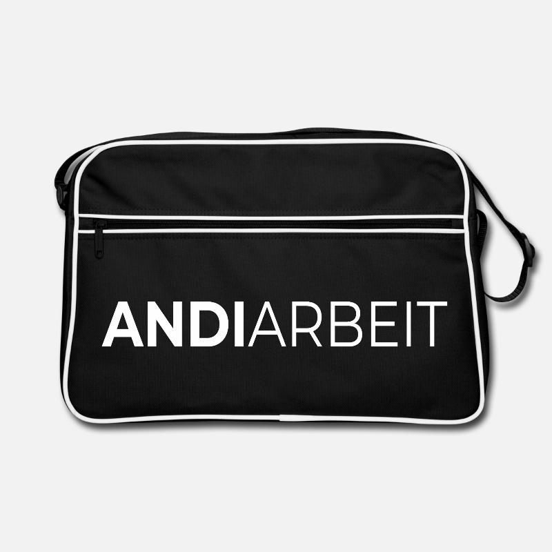 Andi Arbeit Andreas Andy Andrea Geschenk Name Retro Tasche