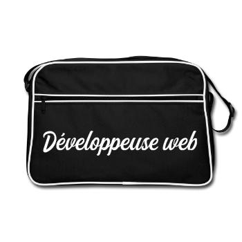 Web Developer - Retro Bag - black/white - Front