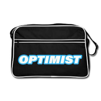 optimist - Retro Bag - black/white - Front