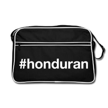 HONDURAS Hashtag hondurien - Sac Retro - noir/blanc - Devant