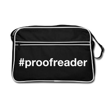 Hashtag du correcteur - Sac Retro - noir/blanc - Devant