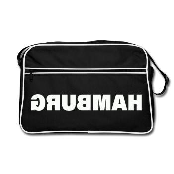 Hamburg - Retro Bag - black/white - Front