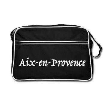 Aix-en-Provence, France, France - Retro Bag - black/white - Front