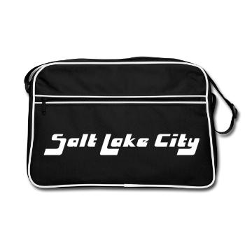 Salt Lake City - Retro Tasche - Schwarz/Weiß - Vorne