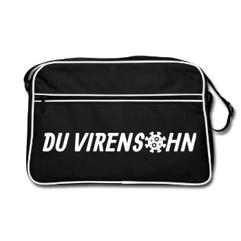 Viral - Sac Retro - noir/blanc - Devant