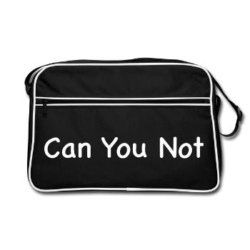 Can you not - Sac Retro - noir/blanc - Devant