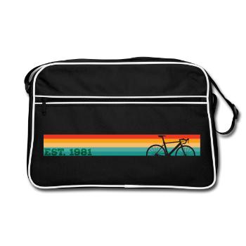 Vintage 1981 - Retro Tasche - Schwarz/Weiß - Vorne