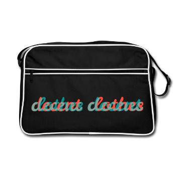 decent clothes - Retro Bag - black/white - Front
