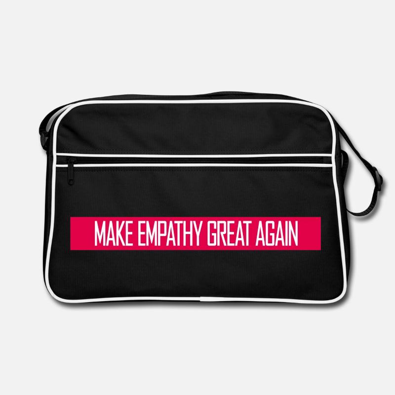 Make Empathy Great Again Politisch Statement Hoffn Retro Tasche