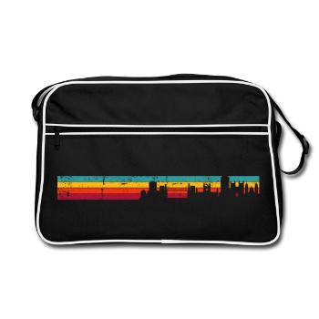 Bristol skyline retro - Retro Bag - black/white - Front