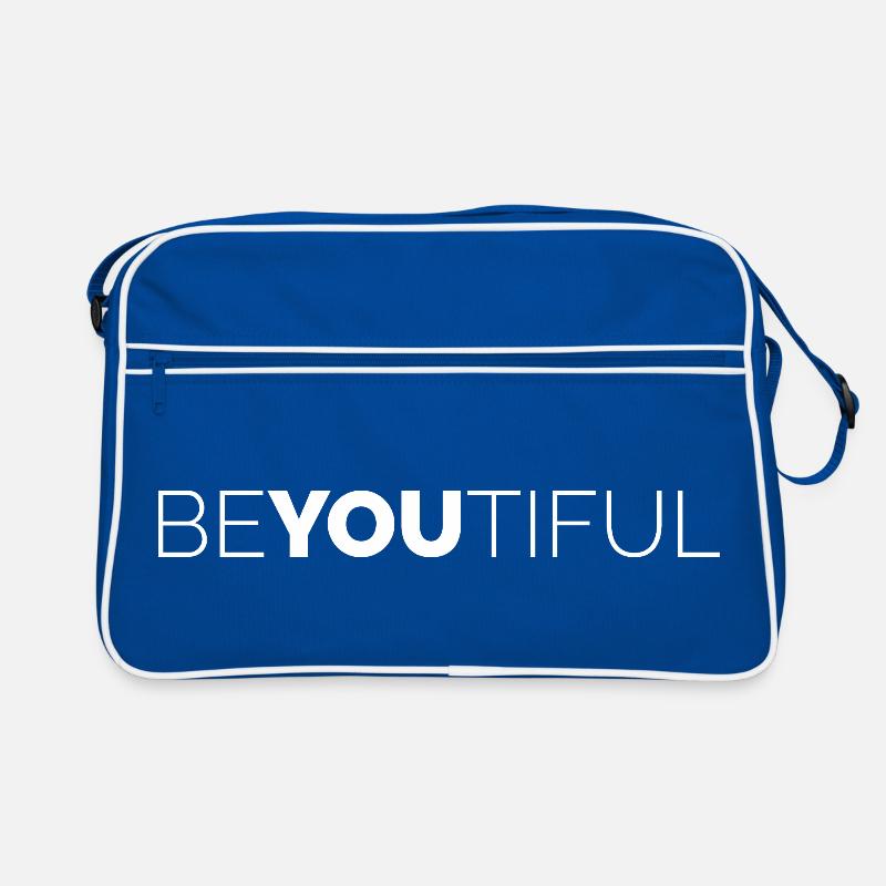 cool sayings beyoutiful logo text typography Retro Bag