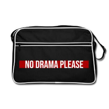 Pas de drame Repose-toi Détends-toi Détends-toi Détends-toi Amuse-toi - Sac Retro - noir/blanc - Devant
