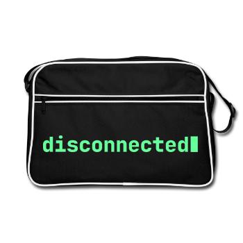 Feeling Disconnected | Developer mood - Retro Bag - black/white - Front