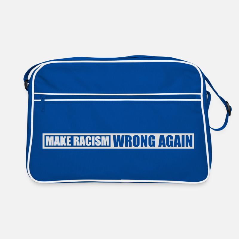 make racism wrong again Retro Tasche