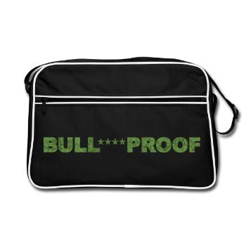 Bull****proof - Retro Bag - black/white - Front