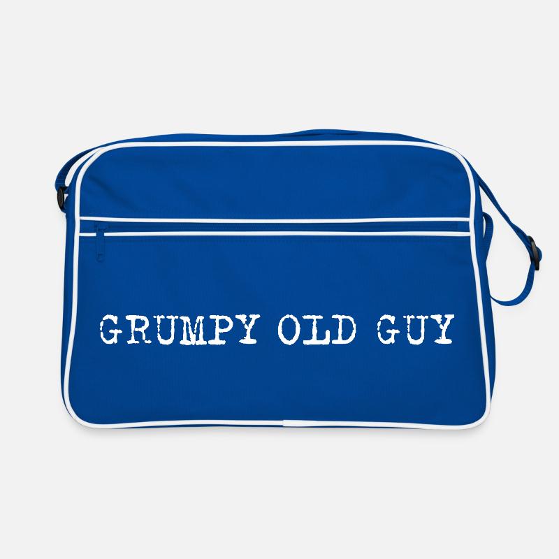 Grumpy Old Guy Minimal Typo Saying Retro Bag