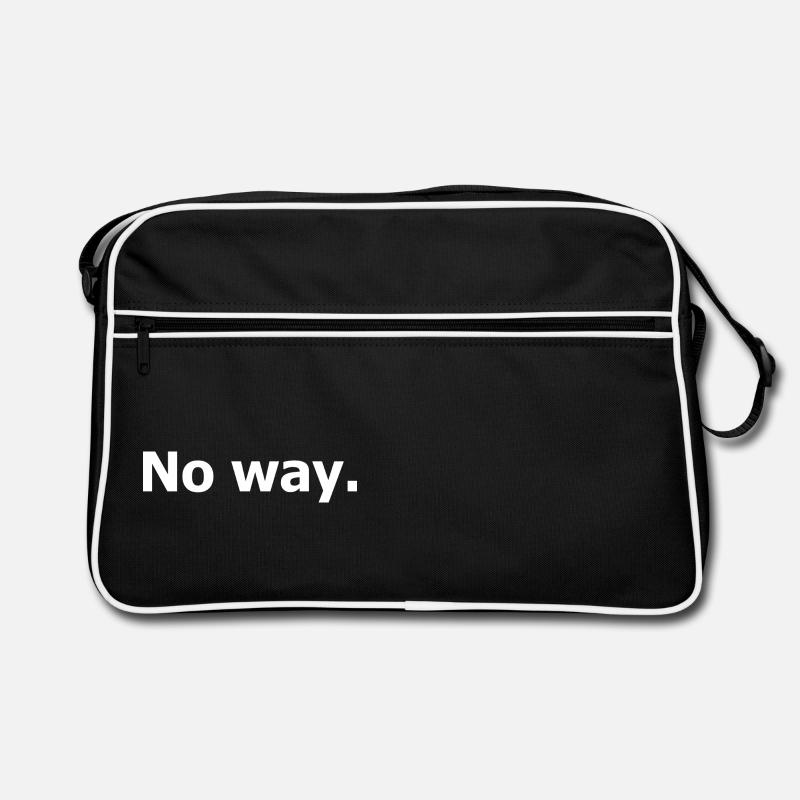 Auf keinen Fall. Auf keinen Fall. Retro Tasche