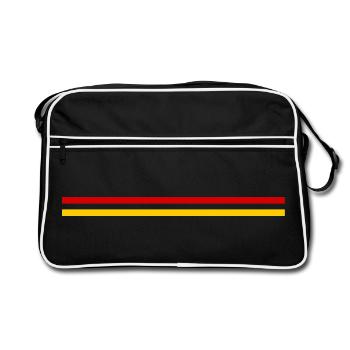 Germany Sports - Black - Retro Bag - black/white - Front