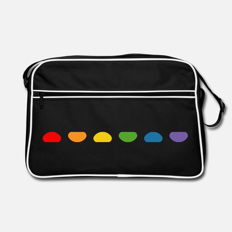 Regenbogen Nugget Retro Tasche