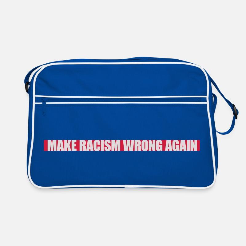make racism wrong again Retro Tasche
