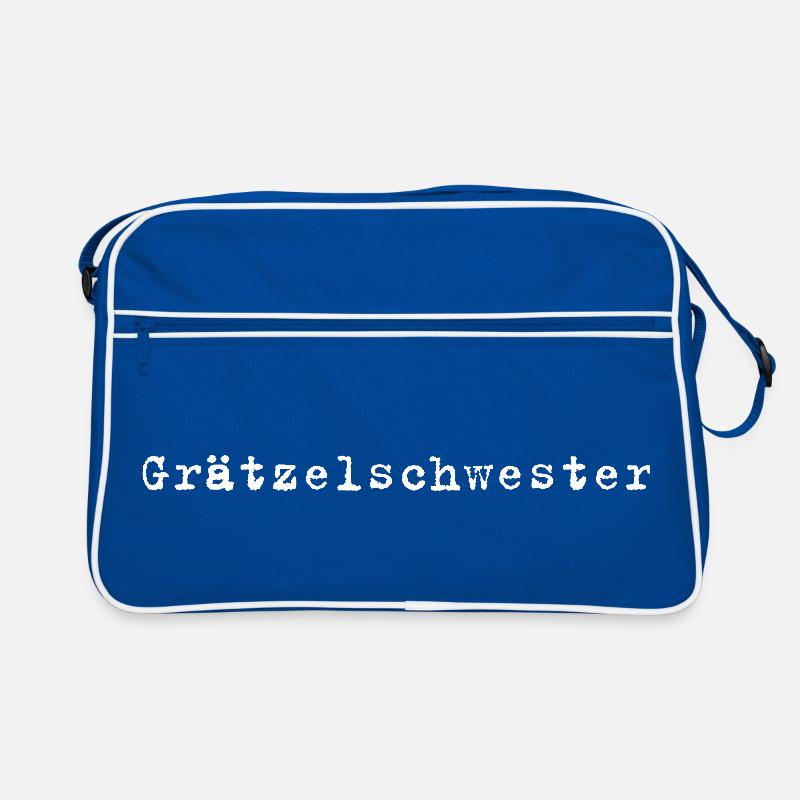 Grätzelschwester – Viennese dialect saying Retro Bag