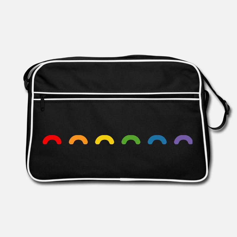 Regenbogen round rainbow Retro Tasche