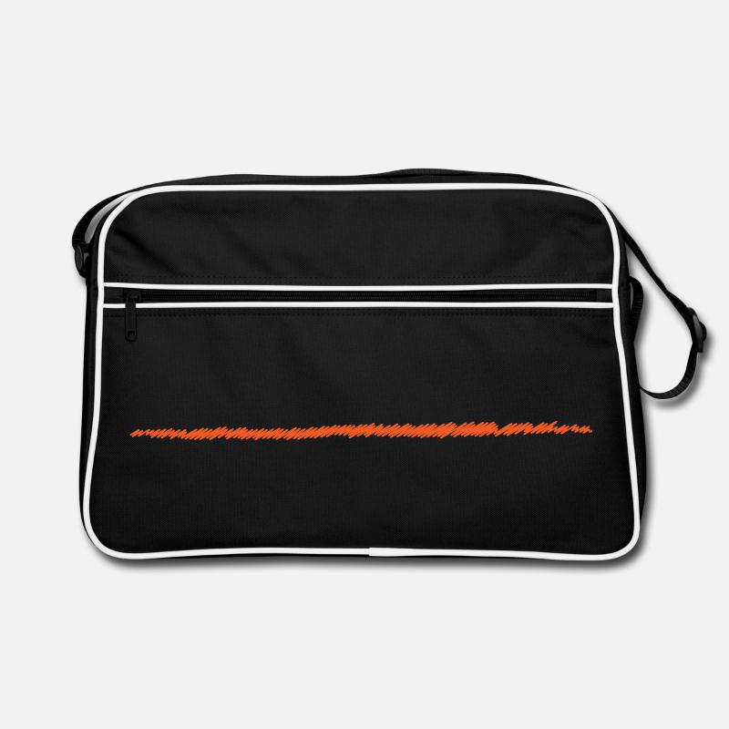 scribbled line | gekritzelter Strich Retro Tasche