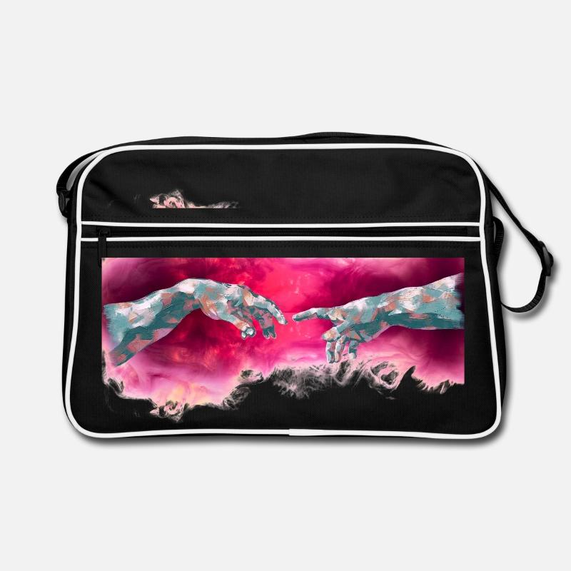 Moderne Kunst Michelangelo - Retro Tasche - Schwarz/Weiß
