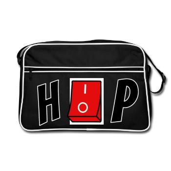 Hip hop - Sac Retro - noir/blanc - Devant