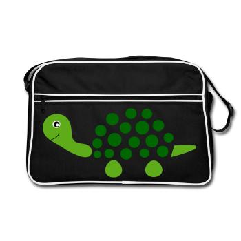 Turtle Turtles - Retro Bag - black/white - Front