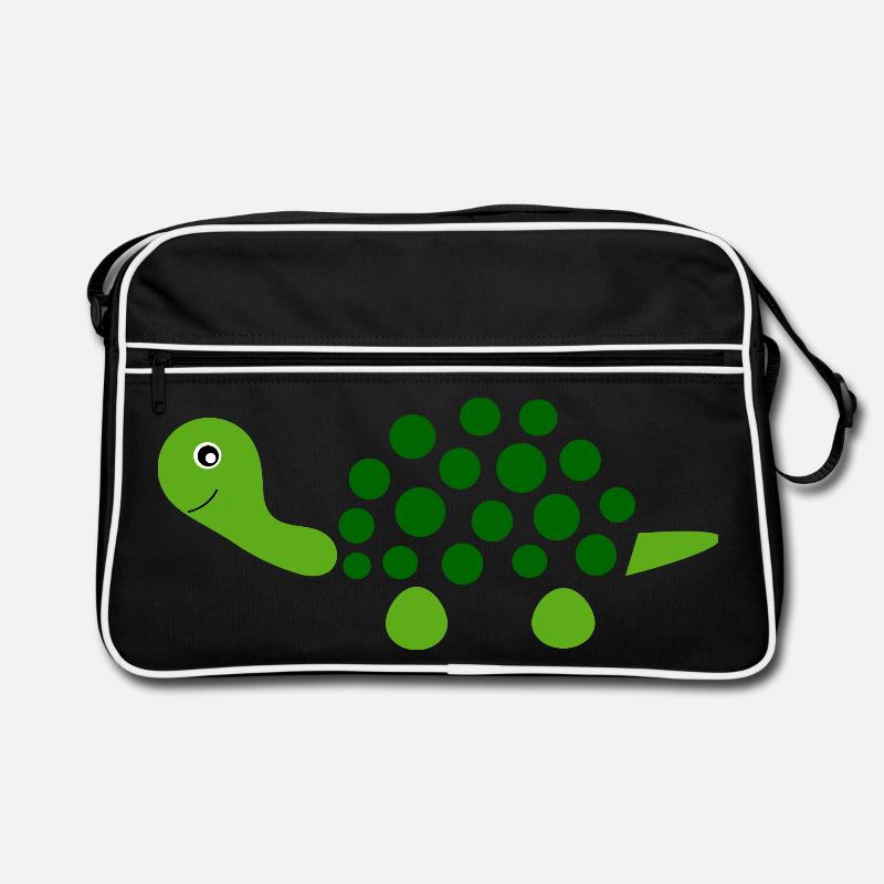 Schildkröten Schildkröten - Retro Tasche - Schwarz/Weiß