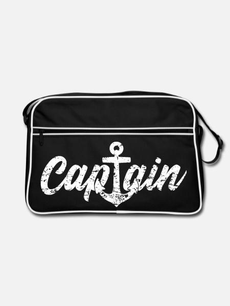 Capitaine capitaine - Sac Retro - noir/blanc - Devant