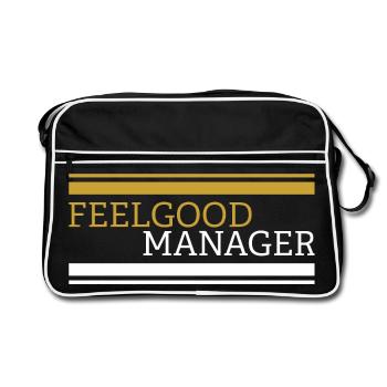 Tshirt Feelgood manager - Sac Retro - noir/blanc - Devant