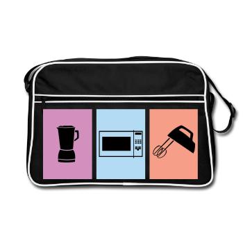 Cook - Retro Bag - black/white - Front