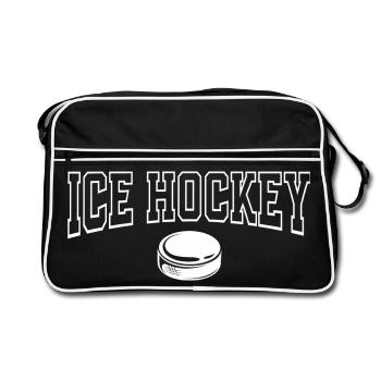 Hockey sur glace - Sac Retro - noir/blanc - Devant