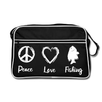 Amour de la pêche - Sac Retro - noir/blanc - Devant