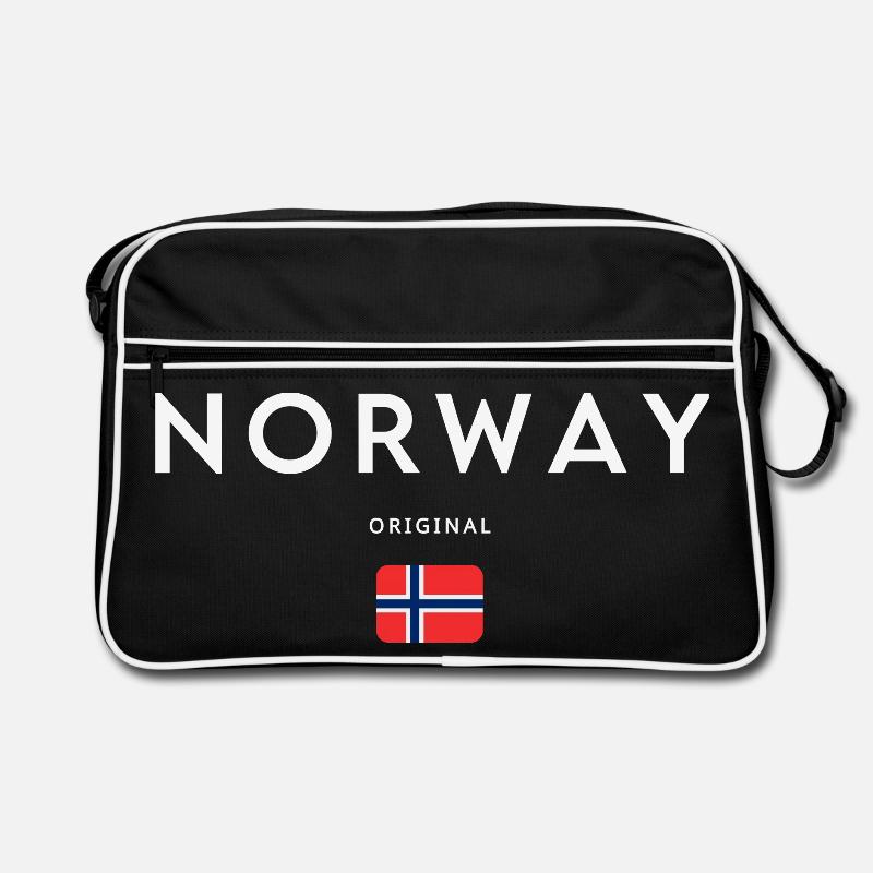 Norwegian flag, Norwegian pride Retro Bag